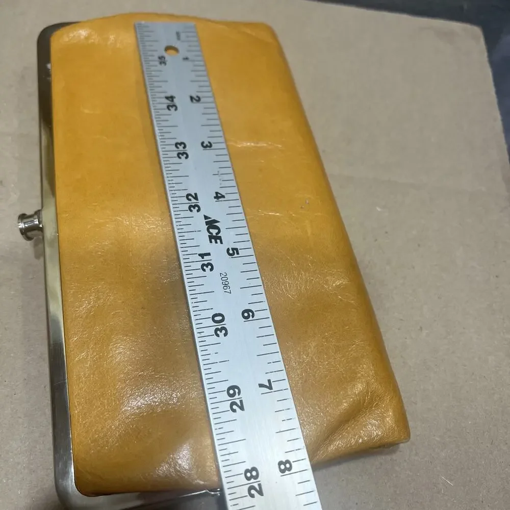 Boho International Womens Clutch Wallet Double Frame Light Brown